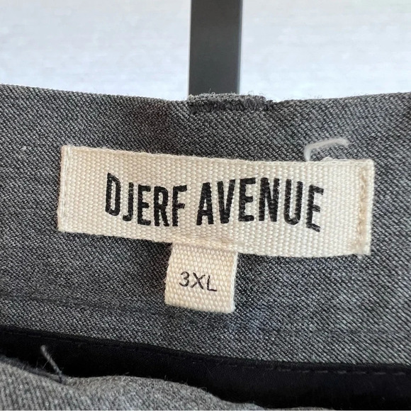 Djerf Avenue Favorite Pleat Front Trouser Pants Dark Grey 3XL Classic Neutral - Picture 5 of 10